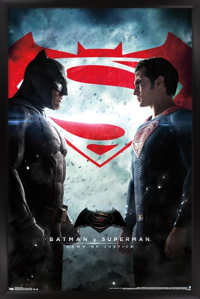 Batman vs Superman poster - DC superhero movie
