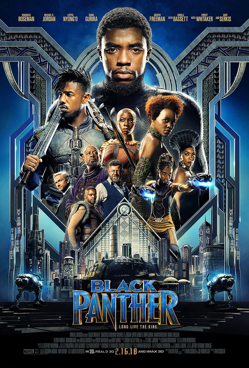 Black Panther movie poster - Marvel superhero film