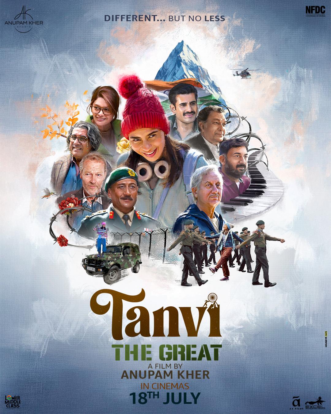 Thanvi The Great movie poster - Bollywood drama film